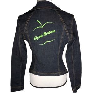 Vintage Apple Bottoms Embroidered Denim Jacket